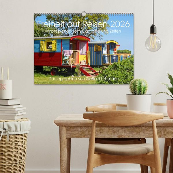Produktbild: Freiheit auf Reisen 2026. Impressionen vom Camping und Zelten (Wandkalender 2026 DIN A3 quer), CALVENDO Monatskalender