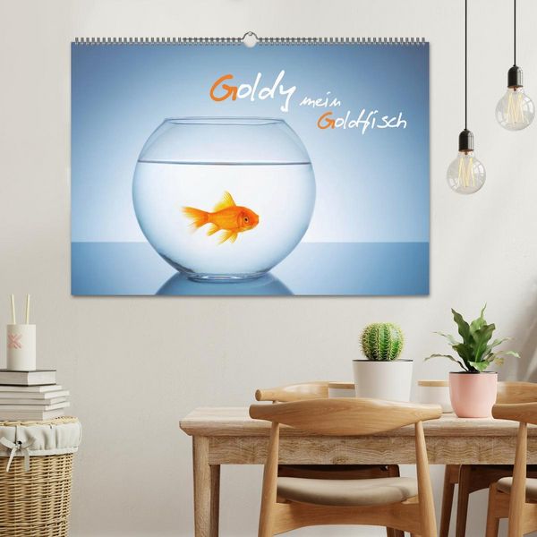 Produktbild: Goldy - mein Goldfisch (Wandkalender 2026 DIN A2 quer), CALVENDO Monatskalender