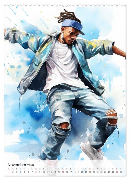 Produktbild: Hip Hop Boys. Dynamik und Energie (Wandkalender 2026 DIN A2 hoch), CALVENDO Monatskalender