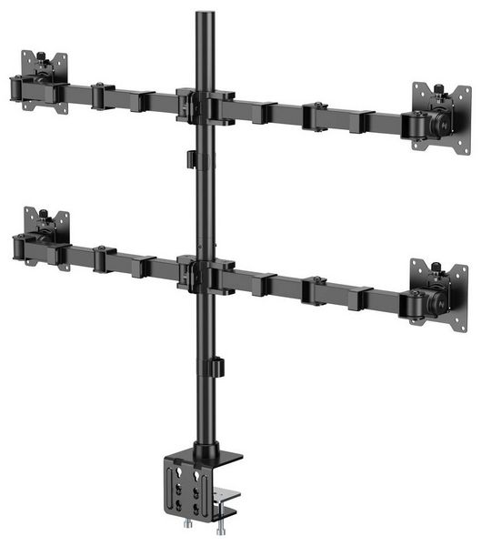 Produktbild: SpeaKa Professional SP-MM-541 Monitor-Tischhalterung 4 Display(s) 43,2cm (17\") - 88,9cm (35\") Schwarz Drehbar, H&ouml;henverstellbar