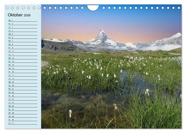 Produktbild: Faszination Horu Fotoimpressionen vom Matterhorn (Wandkalender 2026 DIN A4 quer), CALVENDO Monatskalender
