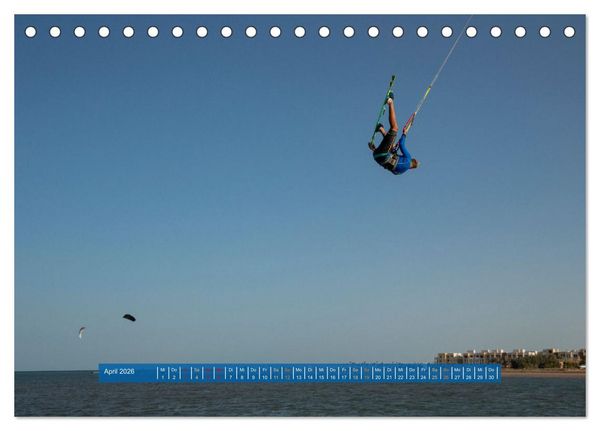 Produktbild: Kite Boarding El Gouna (Tischkalender 2026 DIN A5 quer), CALVENDO Monatskalender