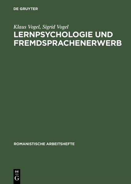 Produktbild: Lernpsychologie und Fremdsprachenerwerb