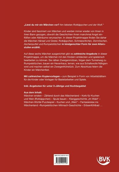 Produktbild: Kita aktiv Projektmappe M&auml;rchen
