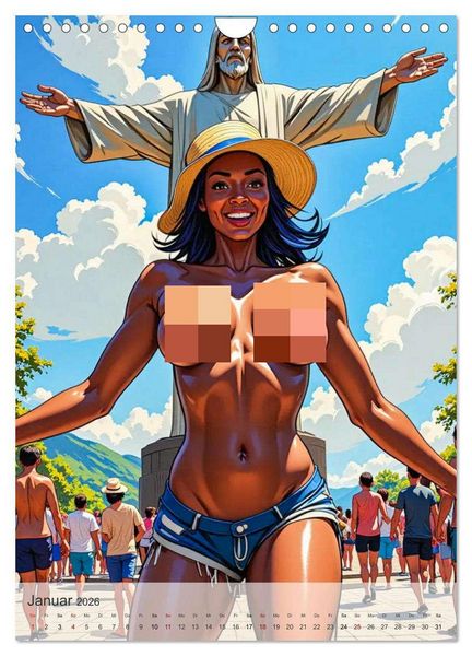 Produktbild: Spicy World - Sonne, Lust und Rio de Janeiro (Wandkalender 2026 DIN A4 hoch), CALVENDO Monatskalender