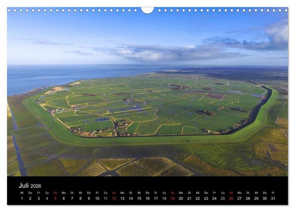 Produktbild: Luftaufnahmen - Faszinierendes Nordfriesland (Wandkalender 2026 DIN A3 quer), CALVENDO Monatskalender