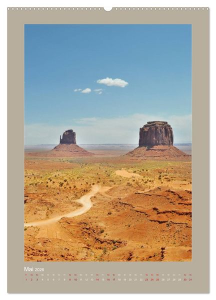 Produktbild: Erlebe mit mir das Monument Valley (Wandkalender 2026 DIN A2 hoch), CALVENDO Monatskalender