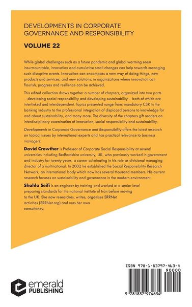 Produktbild: Innovation, Social Responsibility and Sustainability