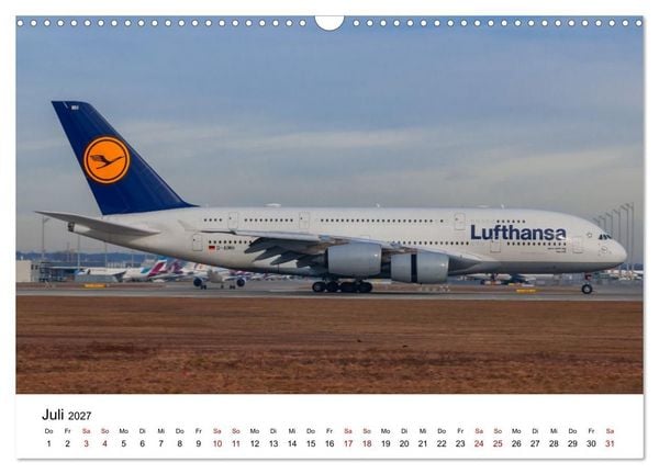 Produktbild: Airbus A380 - K&ouml;nig der L&uuml;fte (Wandkalender 2027 DIN A3 quer), CALVENDO Monatskalender
