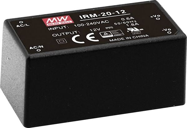 Mean Well IRM-20-24 AC/DC-Printnetzteil 24 V/DC 0.9A 21.6W