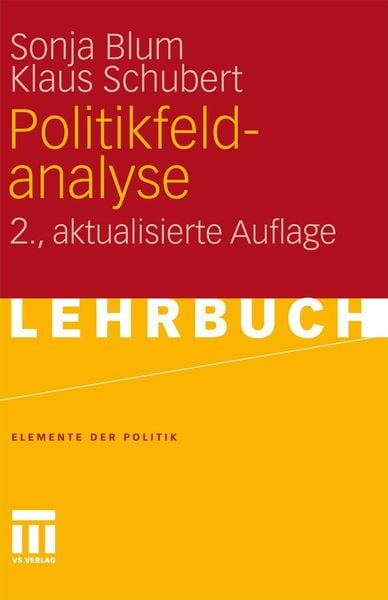 Produktbild: Politikfeldanalyse