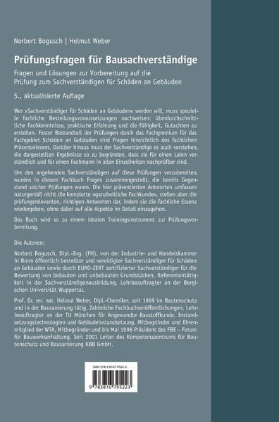 Produktbild: Pr&uuml;fungsfragen f&uuml;r Bausachverst&auml;ndige
