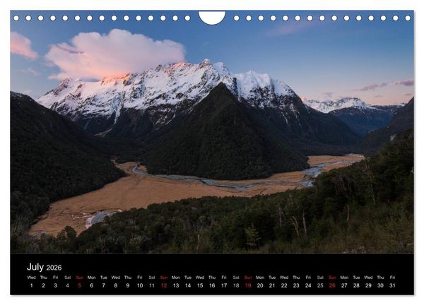 Produktbild: South Island of New Zealand (Wall Calendar 2026 DIN A4 landscape), CALVENDO 12 Month Wall Calendar