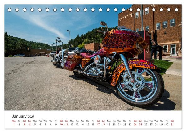 Produktbild: Sturgis - The most famous motorcycle rally in the world (Desk Calendar 2026 DIN A5 landscape), CALVENDO 12 Month DeskCalendar