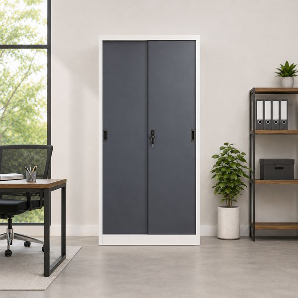 Produktbild: Stahl Schuhschrank Malivo 80 x 180 x 40 cm