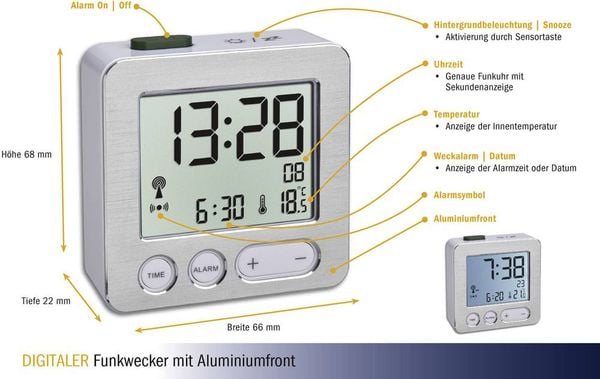 TFA Digitaler Funk-Wecker
