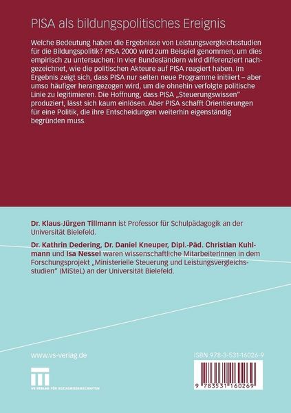 Produktbild: PISA als bildungspolitisches Ereignis