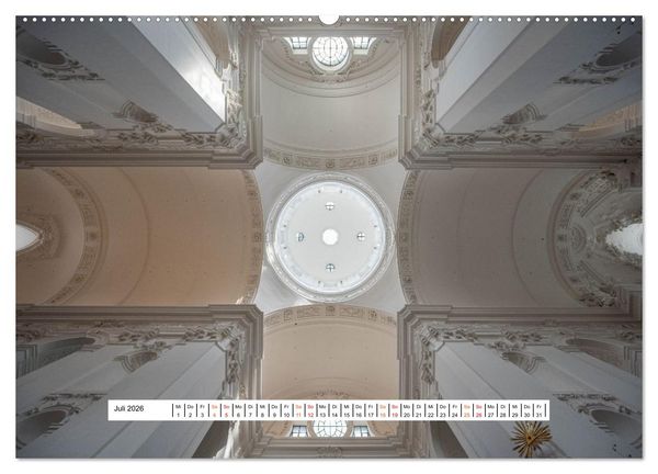 Produktbild: Gew&ouml;lbe des Glaubens &ndash; Kirchendecken Europas (hochwertiger Premium Wandkalender 2026 DIN A2 quer), Kunstdruck in Hochglanz