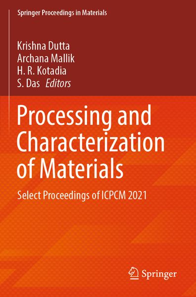 Produktbild: Processing and Characterization of Materials