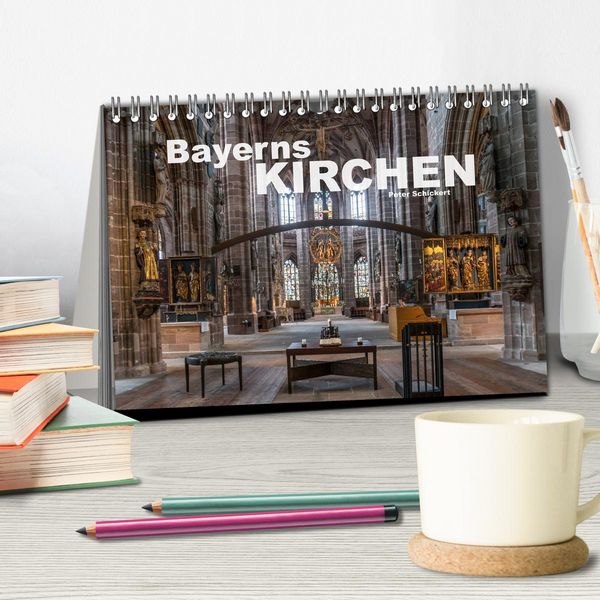 Produktbild: Bayerns Kirchen (Tischkalender 2026 DIN A5 quer), CALVENDO Monatskalender