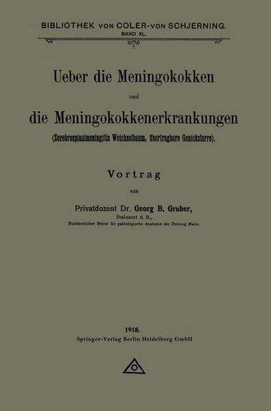 Produktbild: Ueber die Meningokokken und die Meningokokkenerkrankungen