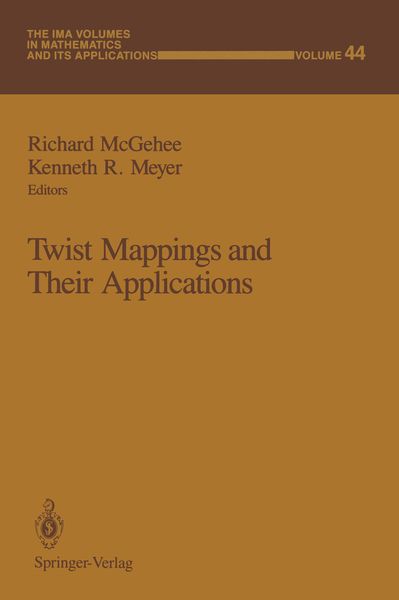 Produktbild: Twist Mappings and Their Applications