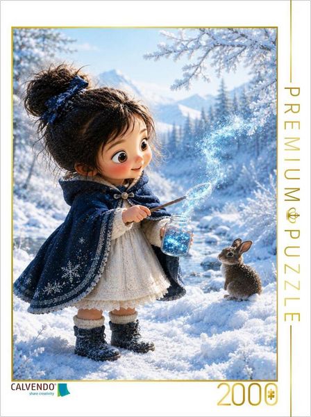 CALVENDO Puzzle Das Blau des Winters | 2000 Teile Lege-Größe 90 × 67 cm Foto-Puzzle für glückliche Stunden