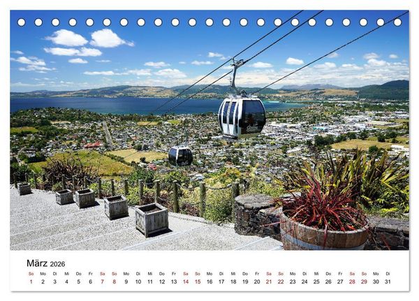 Produktbild: Neuseeland - Regionen Waikato und Bay of Plenty (Tischkalender 2026 DIN A5 quer), CALVENDO Monatskalender