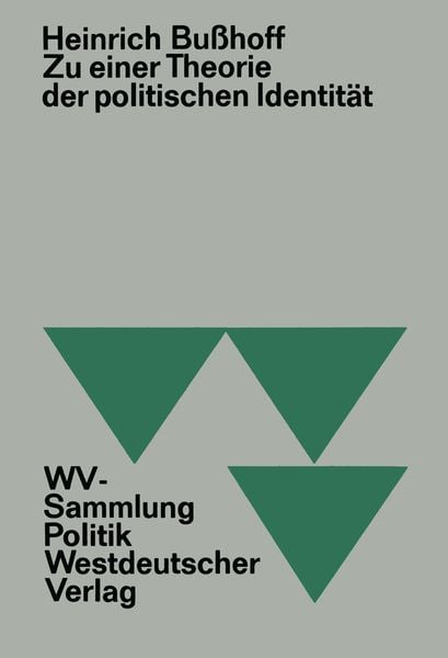 Produktbild: Zu einer Theorie der politischen Identit&auml;t