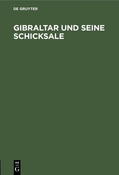 Produktbild: Gibraltar und seine Schicksale