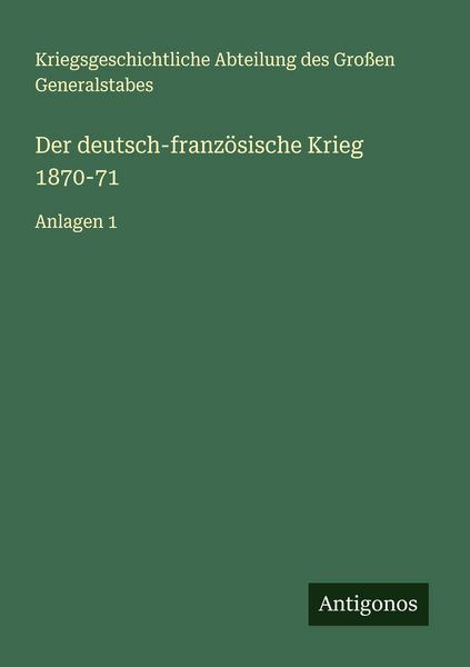 Produktbild: Der deutsch-franz&ouml;sische Krieg 1870-71