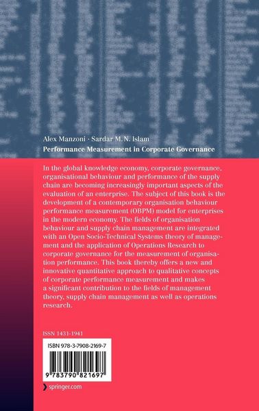 Produktbild: Performance Measurement in Corporate Governance