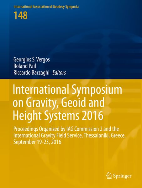Produktbild: International Symposium on Gravity, Geoid and Height Systems 2016