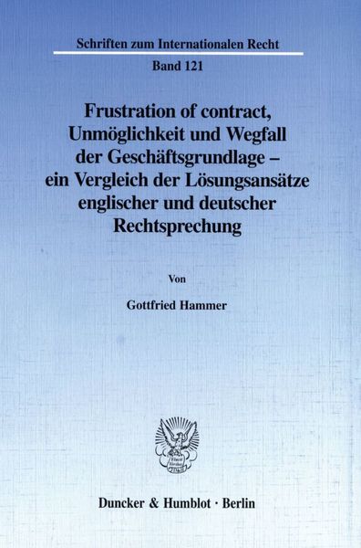 Produktbild: Frustration of contract.