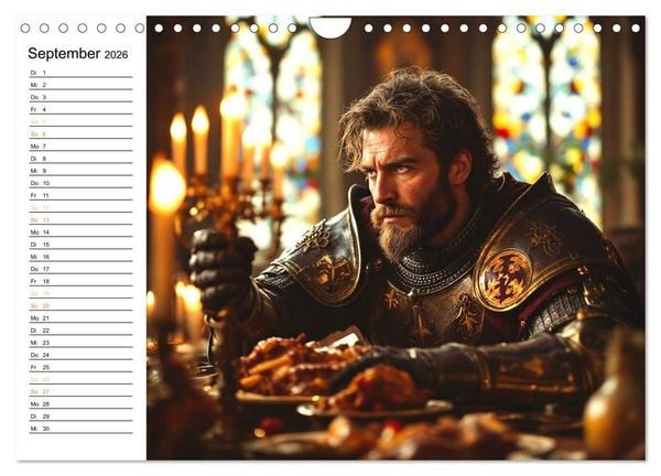 Produktbild: Rittertum und Mythos &ndash; Das Zeitalter der Ehre (Wandkalender 2026 DIN A4 quer), CALVENDO Monatskalender