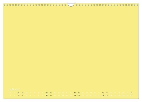 Produktbild: Bastelkalender - Gelb (Wandkalender 2027 DIN A3 quer), CALVENDO Monatskalender