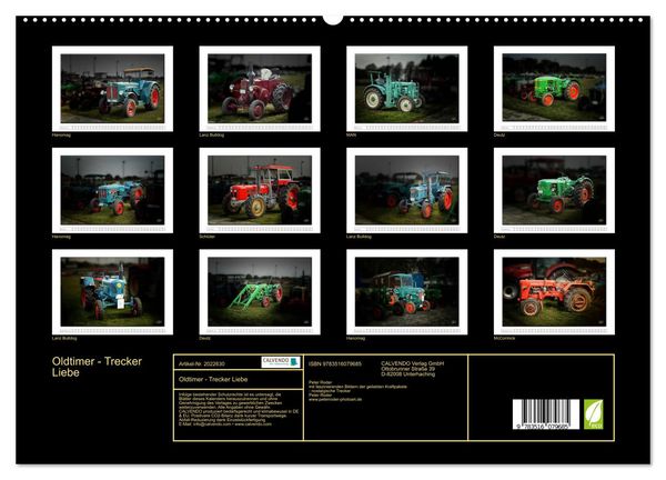 Produktbild: Oldtimer - Trecker Liebe (hochwertiger Premium Wandkalender 2026 DIN A2 quer), Kunstdruck in Hochglanz