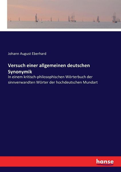 Produktbild: Versuch einer allgemeinen deutschen Synonymik