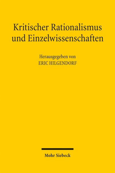 Produktbild: Kritischer Rationalismus und Einzelwissenschaften