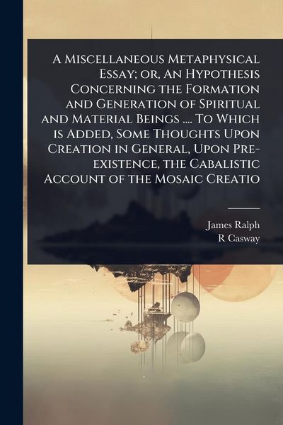 Produktbild: A Miscellaneous Metaphysical Essay; or, An Hypothesis Concerning the Formation and Generation of Spiritual and Material Beings .... To Which is Added,