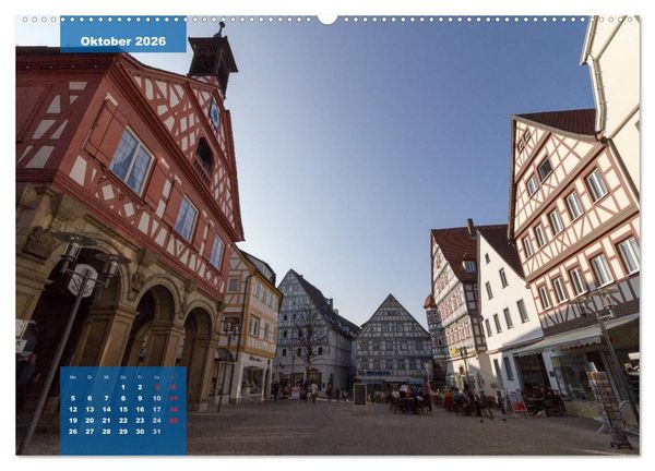 Produktbild: Kontraste Waiblingen (Wandkalender 2026 DIN A2 quer), CALVENDO Monatskalender