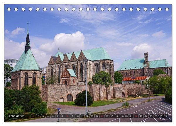 Produktbild: Stra&szlig;e der Romanik im Harz - eine Rundreise von Magdeburg in den Harz (Tischkalender 2026 DIN A5 quer), CALVENDO Monatskalender