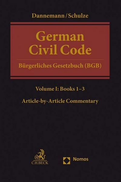Produktbild: German Civil Code Volume I