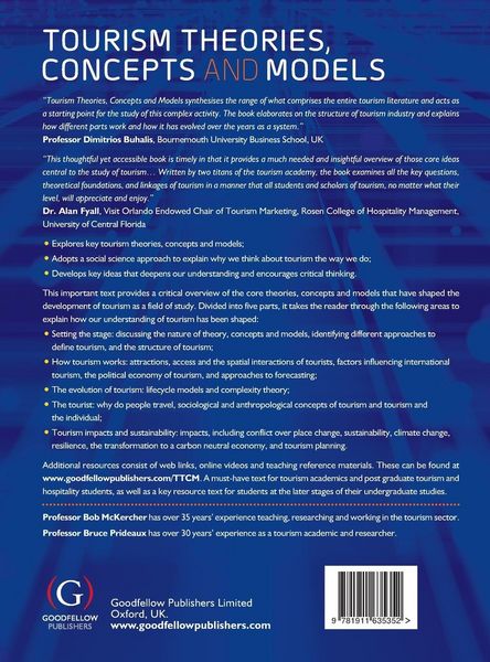 Produktbild: Tourism Theories, Concepts and Models