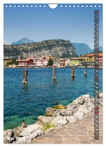 Produktbild: IDYLLISCHER GARDASEE Riva del Garda und Torbole (Wandkalender 2026 DIN A4 hoch), CALVENDO Monatskalender