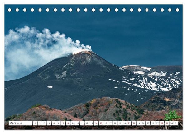 Produktbild: &Auml;tna - Europas h&ouml;chster Vulkan (Tischkalender 2026 DIN A5 quer), CALVENDO Monatskalender