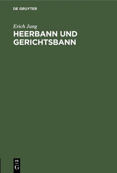 Produktbild: Heerbann und Gerichtsbann