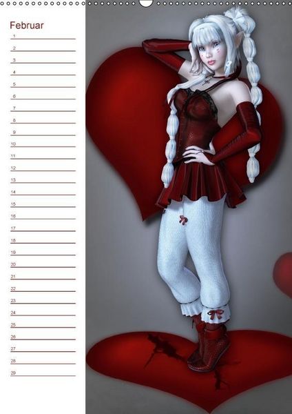 Produktbild: M&auml;dchen im Manga Style (Wandkalender immerw&auml;hrend DIN A2 hoch)