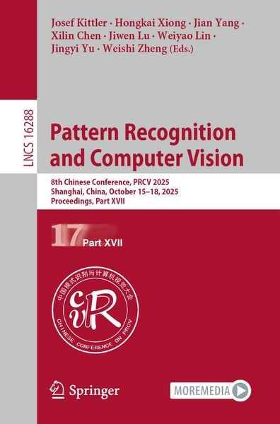 Produktbild: Pattern Recognition and Computer Vision