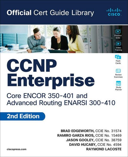 Produktbild: CCNP Enterprise Core ENCOR 350-401 and Advanced Routing ENARSI 300-410 Official Cert Guide Library